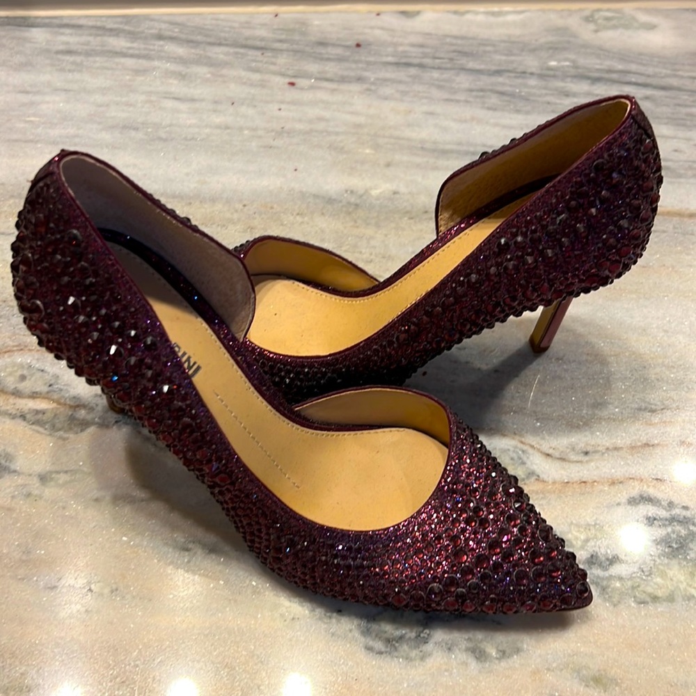 Size 9.5M Gianni Bini Heels Purple/Maroon